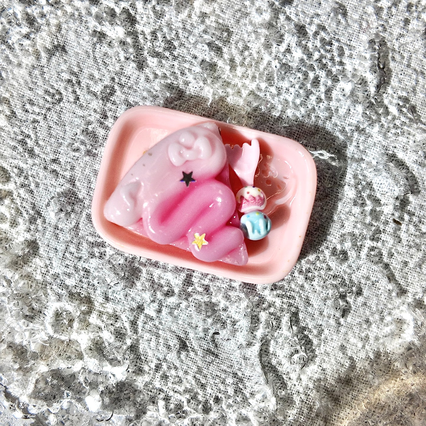 Mini pink BAKERY Squishy | Stress Relief | Dough Squishy | Desk Buddy | Desk Toy | Key Chain | Gift