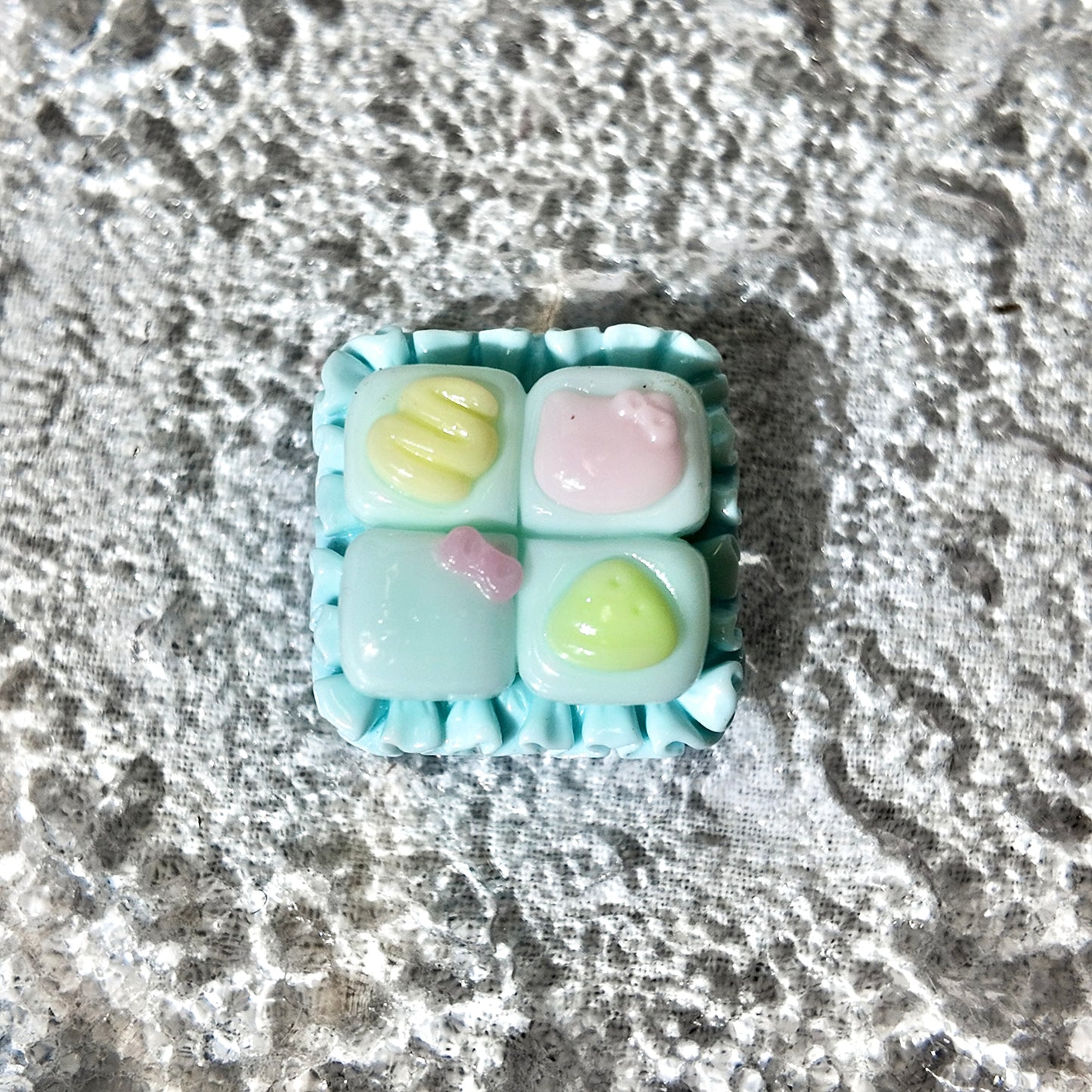 Mini Blue BAKERY  Squishy | Stress Relief | Dough Squishy | Desk Buddy | Desk Toy | Key Chain | Gift