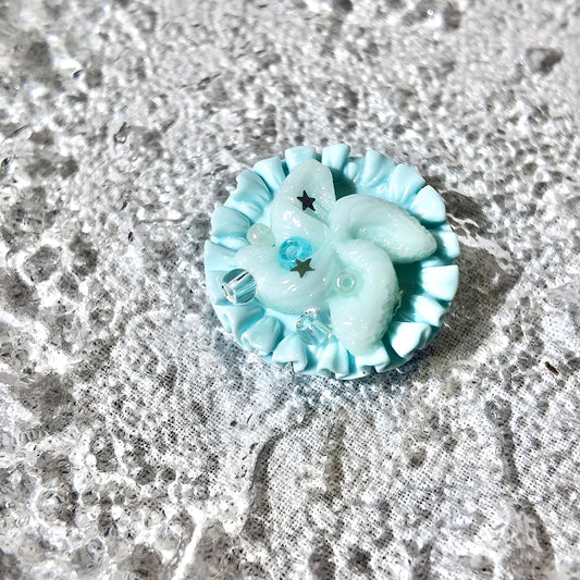 Mini Blue BAKERY  Squishy | Stress Relief | Dough Squishy | Desk Buddy | Desk Toy | Key Chain | Gift