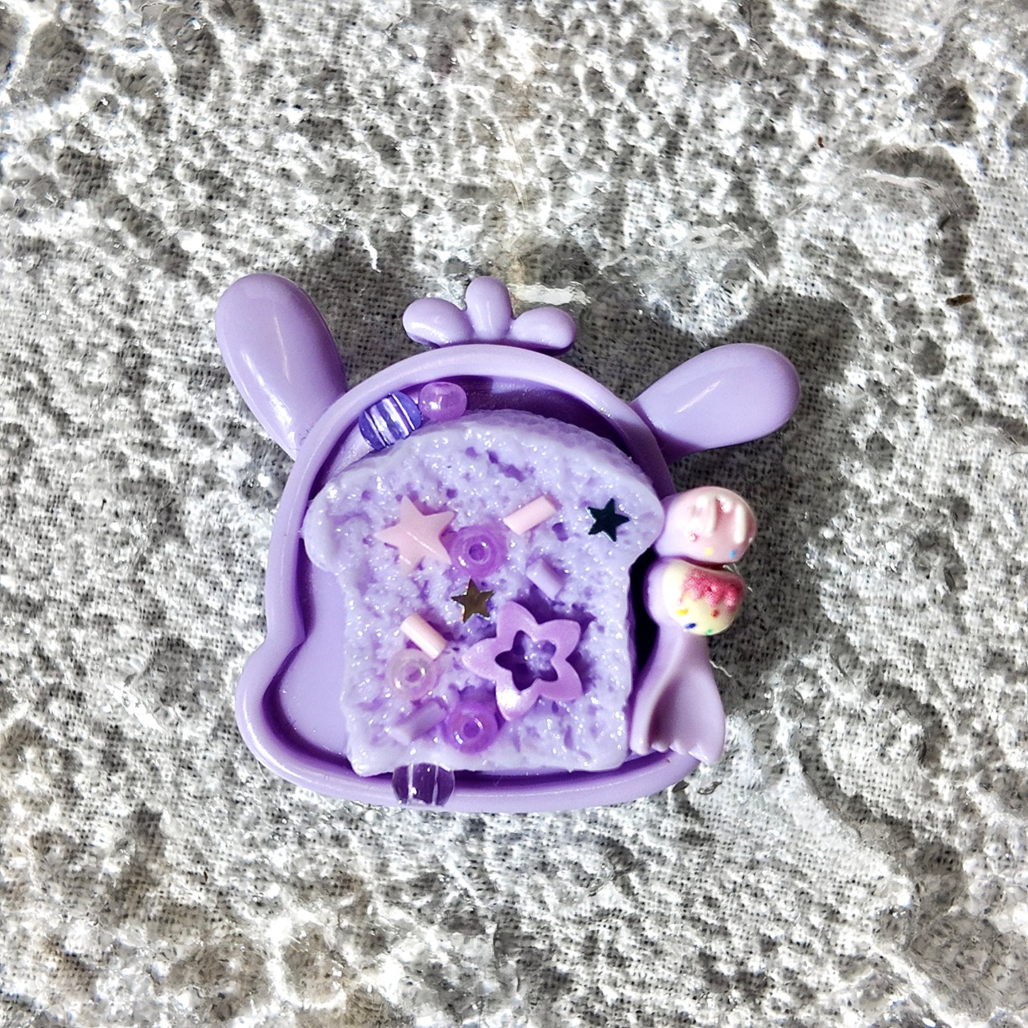 Mini Purple Squishy | Stress Relief | Dough Squishy | Desk Buddy | Desk Toy | Key Chain | Gift
