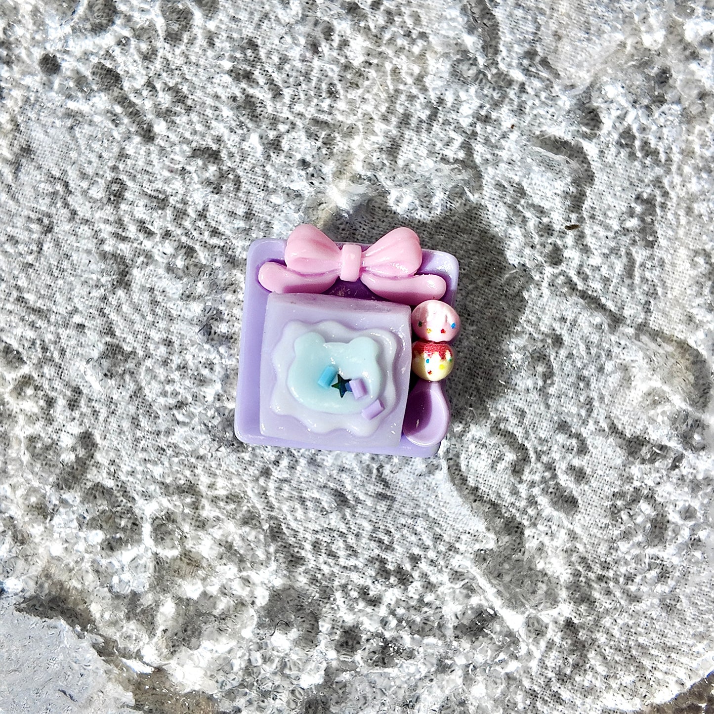 Mini Purple Squishy | Stress Relief | Dough Squishy | Desk Buddy | Desk Toy | Key Chain | Gift