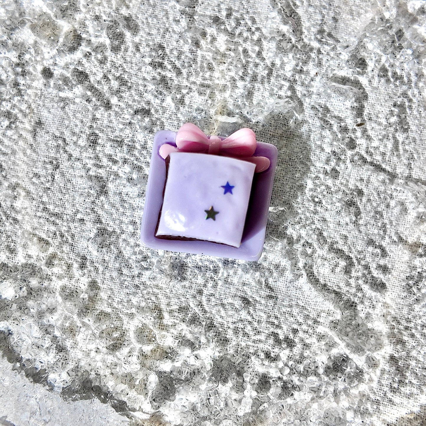 Mini Purple Squishy | Stress Relief | Dough Squishy | Desk Buddy | Desk Toy | Key Chain | Gift